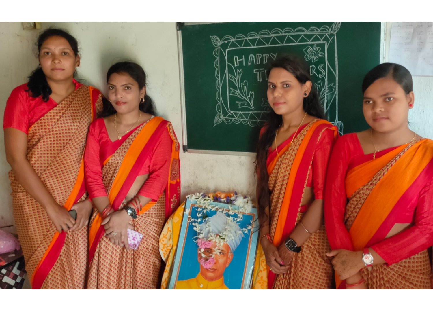 Teacher guiding student